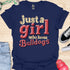 Just a girl who loves bulldogs - V10 - 3D Blocks T-Shirt